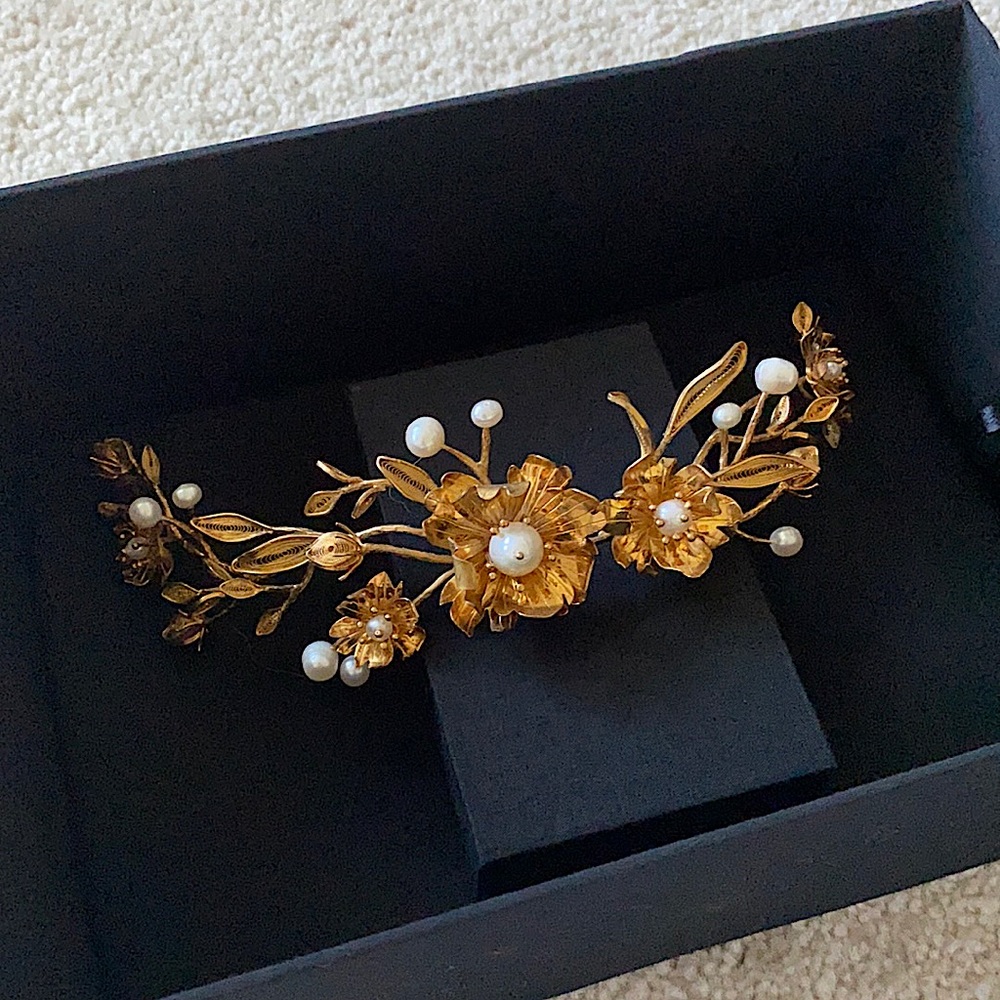 Ayyara Gold Plated Headpiece - Indonesian Designer